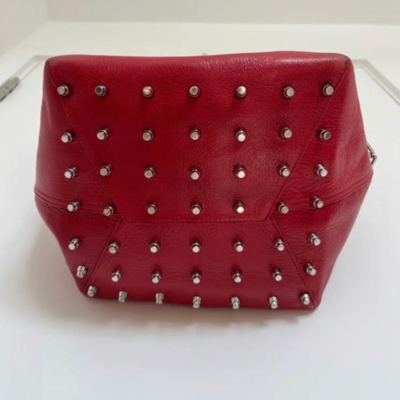 Alexander Wang Roxy Tote Red Leather Stud Medium - Picture 4 of 9
